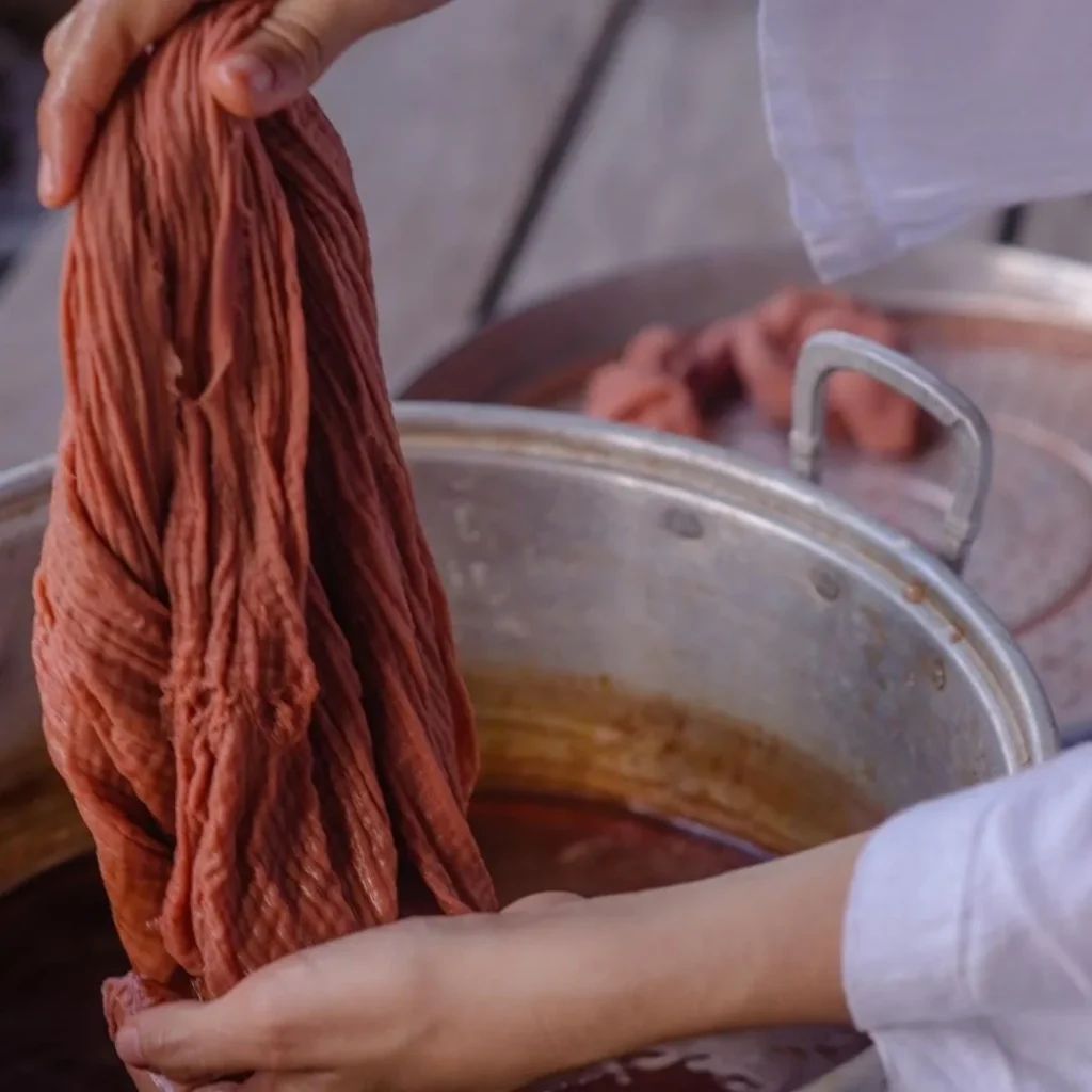 Step-by-step process showing How to Dye Sofa Covers using fabric dye for a fresh, vibrant look.