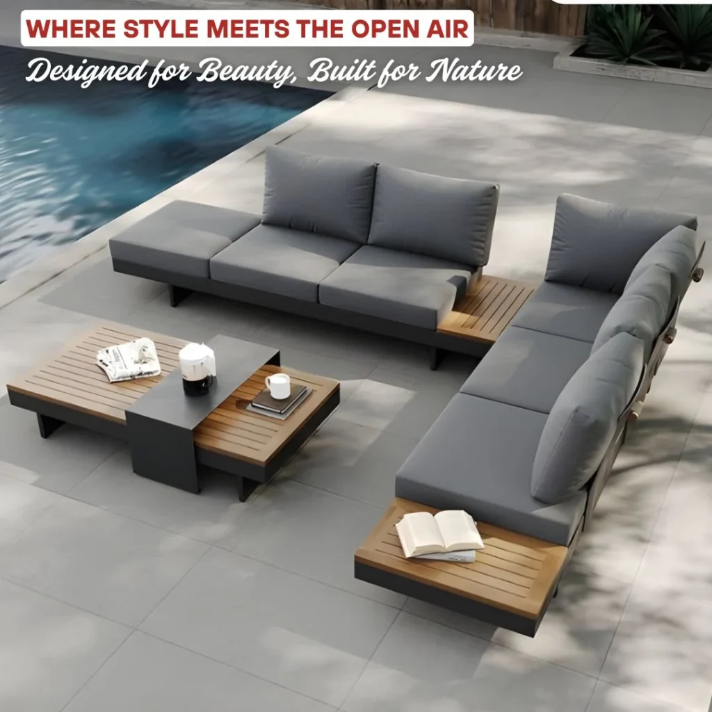 Guide showing how to make your outdoor cushions last longer using professional upholstery and durable outdoor fabrics.