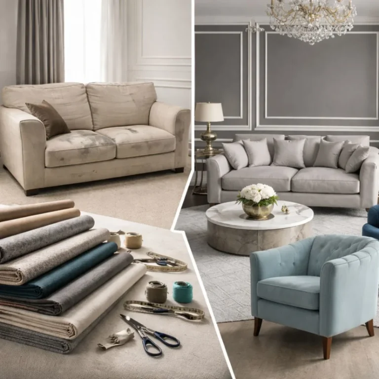 "Transform your living space with affordable furniture upholstery in Dubai, restoring comfort and style to your old furniture."
