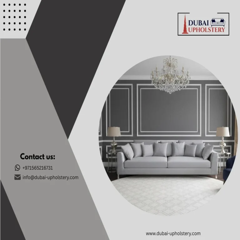 "Transform your living room with expert sofa upholstery services in Dubai, restoring comfort and style to your furniture."