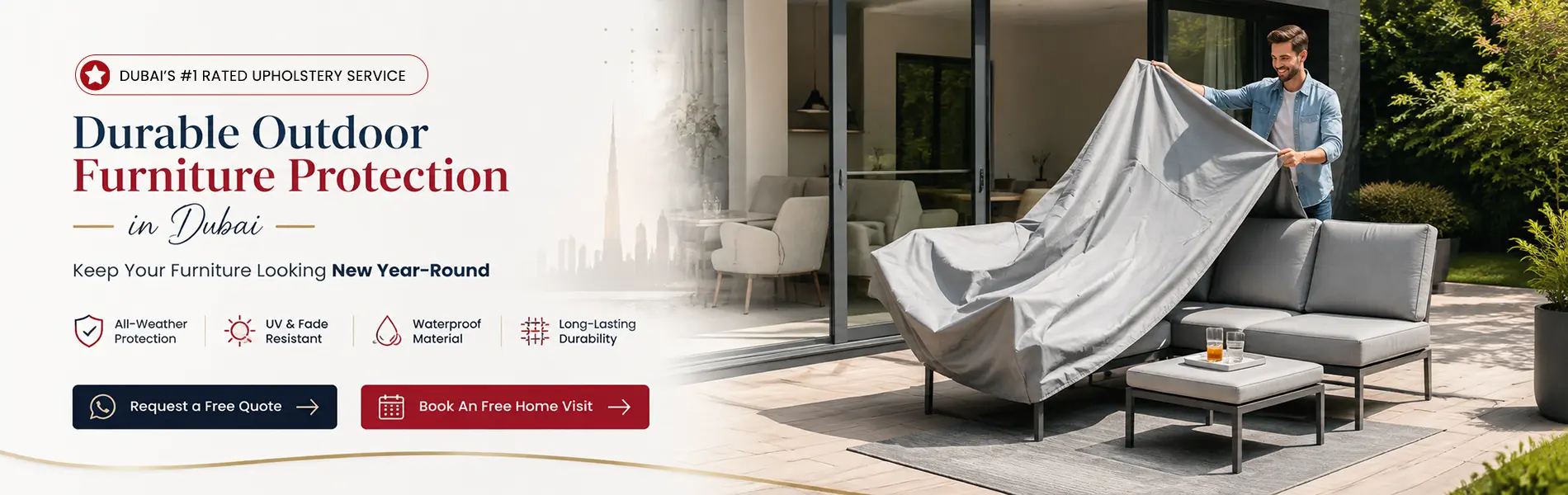 Durable Outdoor Furniture Protection upholstery banner copy